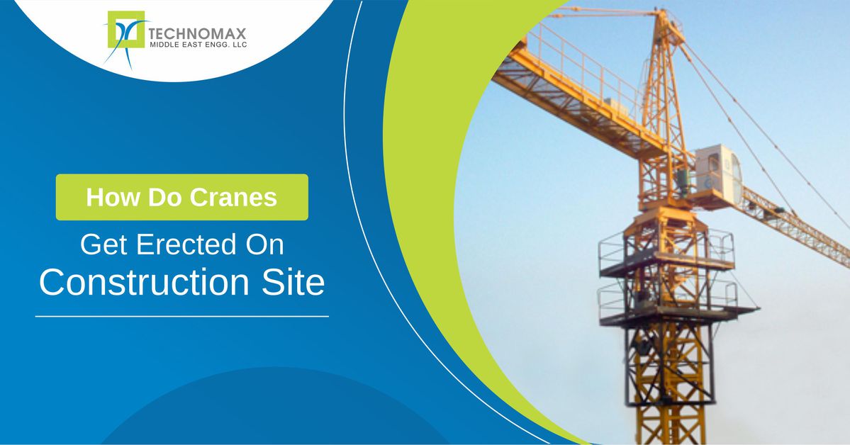 How do cranes get erected on construction site | Crane Erection